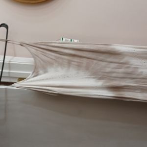 INC Maxi Beige White Tye-Dye Dress NWT